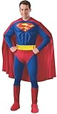 Rubie's 3888016 - Superman Muscle Chest Adult, M, blau/rot