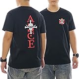 One Piece Whitebeard Ace Japanisches Anime-T-Shirt aus 100% Baumwolle...