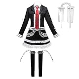 OSIAS Celestia Ludenberg Cosplay Outfit Set Japanische Dienstmädchen...