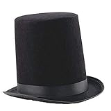 I LOVE FANCY DRESS LTD 20CM GROSSER Lincoln Zylinder/OFENROHR Hut IN...