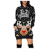 Ugly Christmas Sweater, Ugly Weihnachts Hoodie Kleid Teenager Mädchen...
