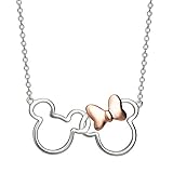 Disney Minnie & Mickey NF00287TL-18 Halskette versilbert und...