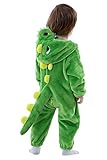 LOLANTA Baby Dinosaurier Drachen Strampler mit Kapuze, Kinder Flanell...