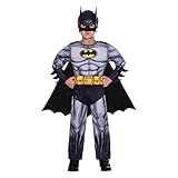 Amscan - Kinderkostüm Batman, Maske, Overall mit ausgepolsterter...