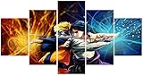 Naruto Poster Naruto und Sasuke Doomed Battle Anime Wandkunst Gemälde...