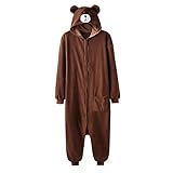 Schlafanzug Animal Onesie Plus Size Bär Kigurumis Erwachsene Frauen...