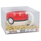490 Ml 3D geformte Keramik Tasse - Pokemon Pokeball In Geschenkbox