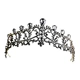 Beaupretty Schwarze Krone Gothic Hochzeit Kopfschmuck Tiara Barock...