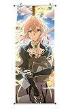 CoolChange Großes Violet Evergarden Rollbild | Kakemono aus Stoff |...
