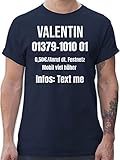 T-Shirt Herren personalisiert mit Namen - Karneval Kostüm Herren...