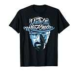 Breaking Bad I Am The One Who Knocks Blue Hue Portrait T-Shirt