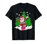 Dabbing Weihnachtsmann Kostüm Tannenbaum Santa Dab T-Shirt