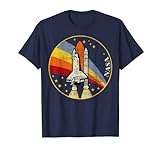 NASA Shuttle Launch Into Rainbow Graphic T-Shirt C1