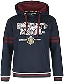 Harry Potter Hogwarts School Männer Kapuzenpullover Navy S 100%...