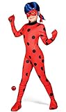 Yiija Fast Fun Marienkäfer-Kostüm 12-14 años rot