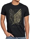CottonCloud Protect The Wall Herren T-Shirt AOT on Attack Anime Titan,...