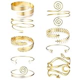 JeweBella 9 Stücke Oberarm Manschette Armband Oberarmreif für Frauen...