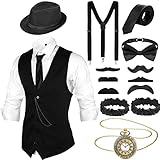 Blulu 1920er Herren Zubehör Gatsby Gangster Kleidung Kostüm...