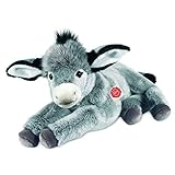 Teddy Hermann 90249 Esel liegend 50 cm, Kuscheltier, Plüschtier mit...