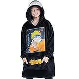 Naruto Übergroße Decke Hoodie Kinder Anime Kapuzenpullover Jungen...