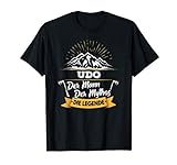 Udo personalisiertes Geschenk, Mann Mythos Legende T-Shirt