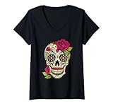 Damen Dia De Los Muertos Tag der Toten Mexikaner T-Shirt mit...