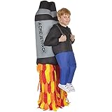 Morph Aufblasbares Raketen Kostüm für Kinder, lustiges...