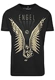Rammstein Herren Flügel Tee T-Shirt, Black, XL