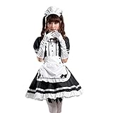 tzm2016 Women's Lolita French Maid Cosplay Costume, 4 pcs as a set...
