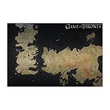 Spreadshirt Game of Thrones Westeros Karte Poster 30x20 cm
