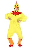 Foxxeo gelbes Hühner Kostüm für Damen - Größe S bis XXL -...