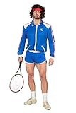 80er Jahre Tennisstar Retro Trainingsanzug Tennisspieler 80`s...