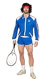 80er Jahre Tennisstar Retro Trainingsanzug Tennisspieler 80`s...