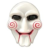 Jigsaw Maske Jig Saw Fasching Karneval Filmmaske Halloween Chucky...