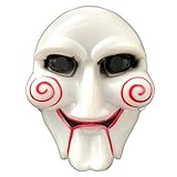 Jigsaw Maske Jig Saw Fasching Karneval Filmmaske Halloween Chucky...