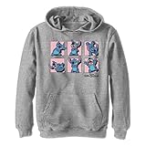 Disney Kids Lilo & Stitch Stitch Poses Youth Pullover Hoodie, Athletic...