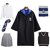 DJSC Kostüm Kinder Erwachsene Unisex Umhang gr hu Ravenclaw sl Outfit...