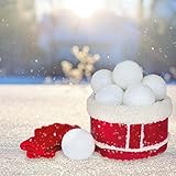 Bestlivings Künstliche Schneebälle (ca. 140 Stück) Schneball weiß...