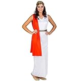 dressforfun Frauenkostüm römische Göttin Venus | Aufgenähte, rote...