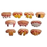 DECHOUS 5Pcs Lustige Verrückte Künstliche Zähne Hässliche Falsche...