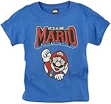 SUPER MARIO It's A Me, Mario Kinder & Babies T-Shirt blau 122/128