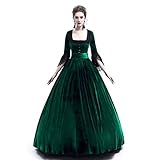 YEBIRAL Damen 3/4 Ärmel Renaissance Mittelalter Kleid Vintage Gothic...