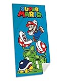 Kids Euroswan Super Mario Handtuch aus Baumwolle, 140 x 70 cm