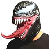 Bstask Venom Maske Halloween Maske Latex Horror Maske Weihnachtsfeier...
