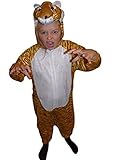 Ikumaal Tiger-Kostüm, AN28, Gr. 104-110, für Klein-Kinder Kind-er...