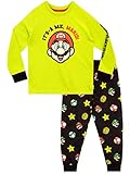 Nintendo SUPER Mario BROS Jungen Schlafanzug Mehrfarbig 134