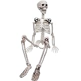 XONOR 90cm bewegliche Halloween-Ganzkörperskelett-Requisiten...
