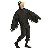 Widmann - Kostüm Rabe, Plüsch Overall, Tierkostüm, Vogel,...