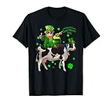 Leprechaun Reitkuh St. Patricks Day Jungen Kinder Kleeblatt T-Shirt