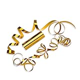 PartyMarty Luftschlangen Gold Metallic im 3er Sparpack - 3 Rollen mit...